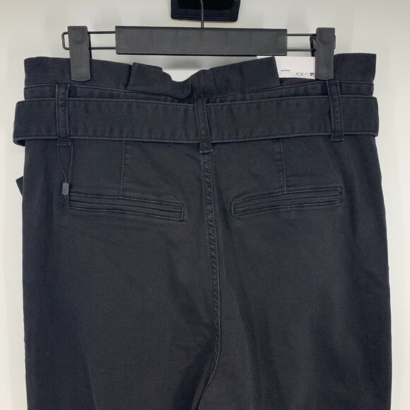 Joes Jeans Black Calypso Paperbag High Rise Tapered Ankle Belted - Picture 7 of 10